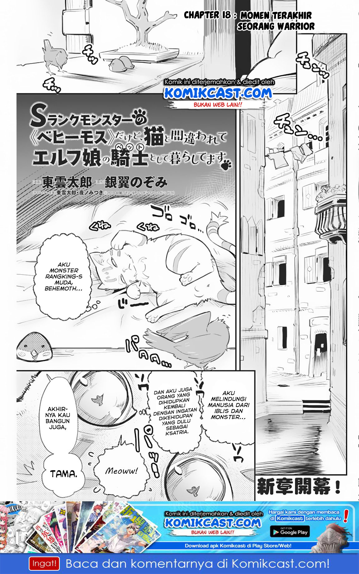 S-Rank Monster no Behemoth Dakedo, Neko to Machigawarete Erufu Musume no Kishi (Pet) Toshite Kurashitemasu Chapter 18 Gambar 2